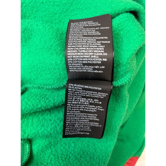 H&M Kids Green Christmas Sweatshirt Santa Penguin Reindeer Novelty Ugly Sweater - Picture 6 of 8